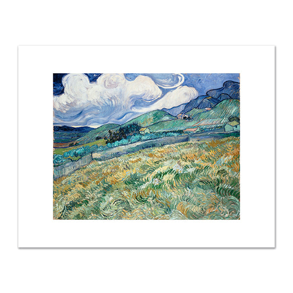 Vincent van Gogh, Landscape from Saint-Rémy, 1889, Ny Carlsberg Glyptotek, Copenhagen. Fine Art Prints in various sizes by 1000Artists.com